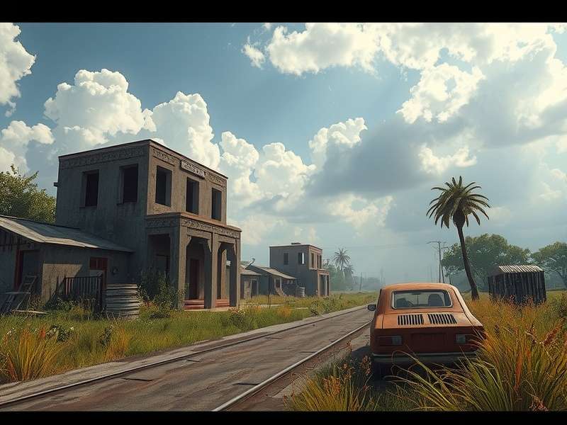 Rust Game screenshot showing a player's base in a forest during sunset
