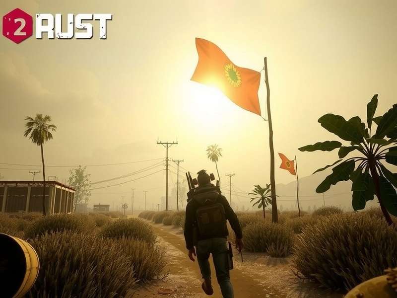 Rust Game Multiplayer Action - Team raiding a base