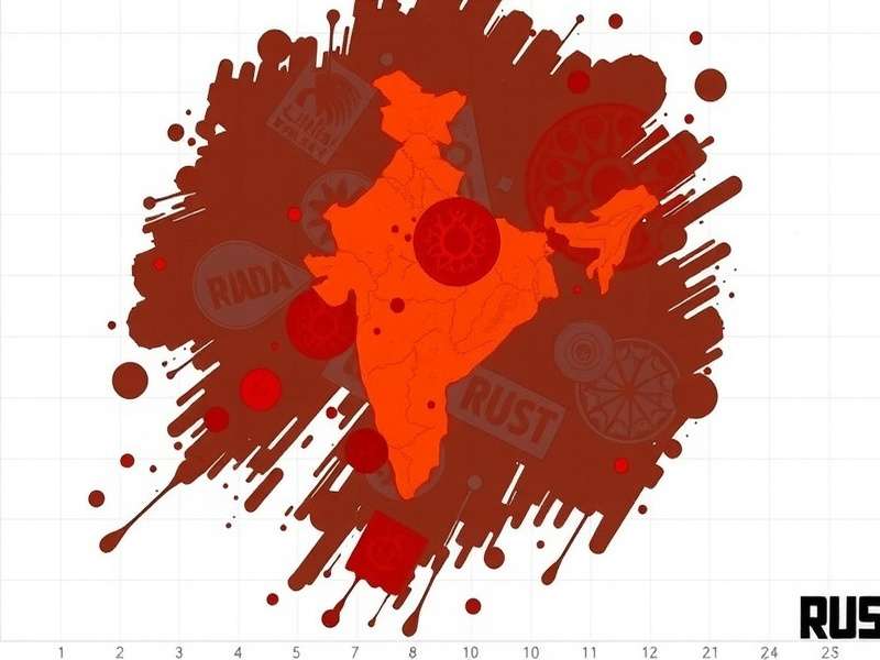 Rust game landscape showing a player overlooking a base in a post-apocalyptic setting