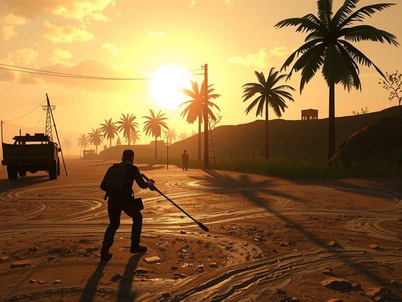 Rust base building in a forest location