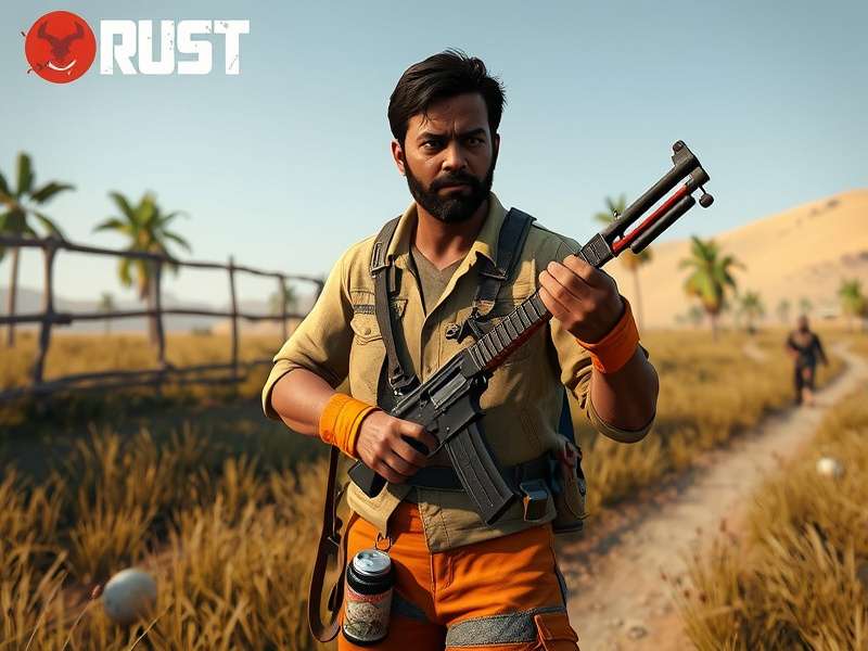 Rust gameplay screenshot in 4K resolution showing detailed environment and character