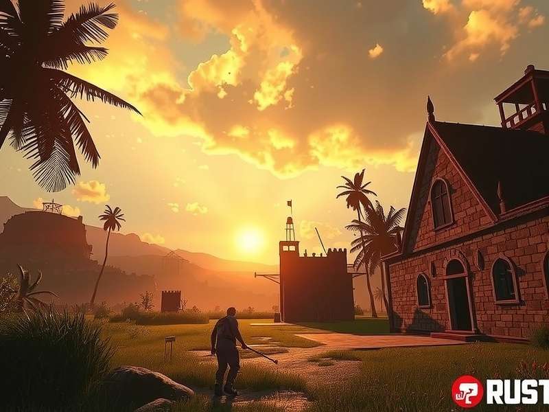 Rust Game Pass featuring in-game items and survivor