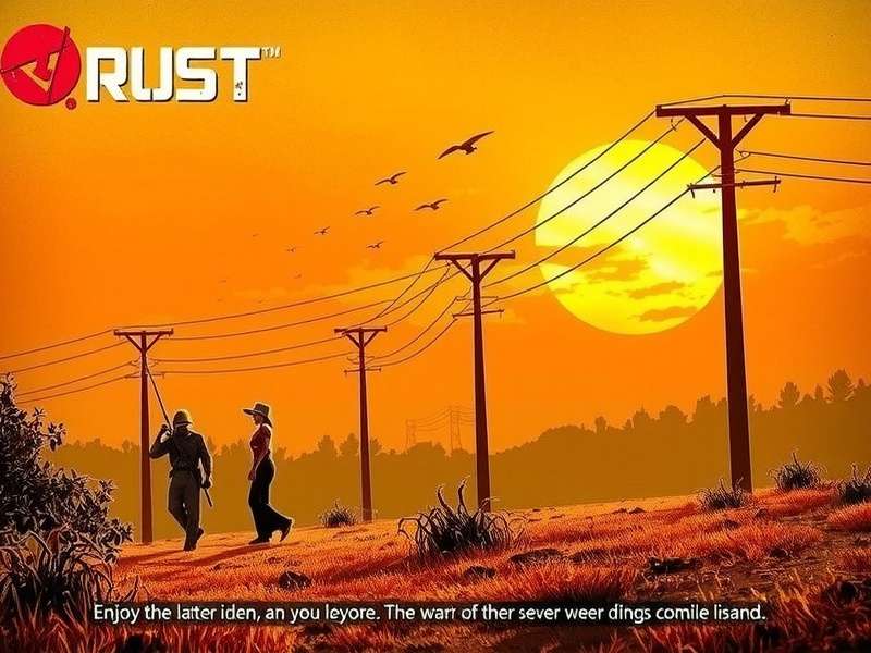 Rust game survival scene showing base building and player interaction
