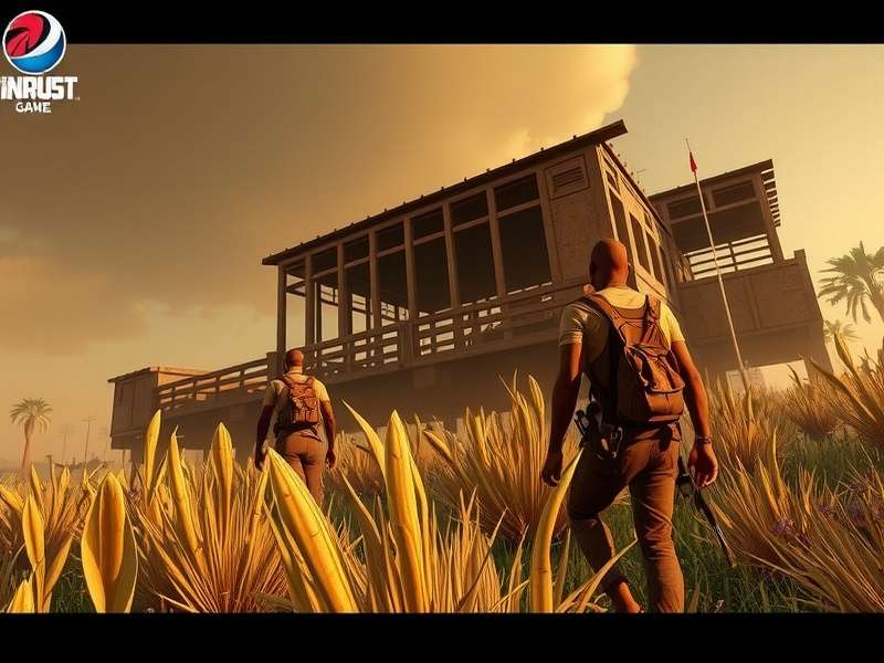 Rust gameplay screenshot showing intense player vs player combat in a post-apocalyptic setting