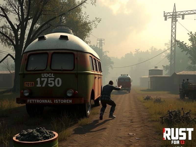 Complex Rust base design with multiple layers and turrets