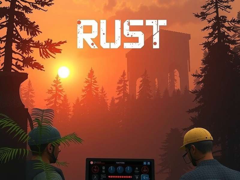 Infographic comparing Rust's cost per hour to other popular games