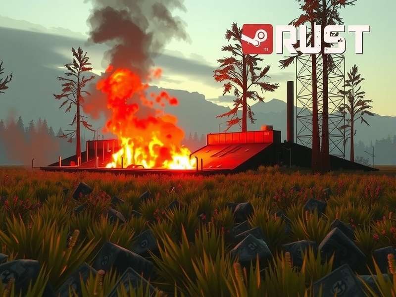 Graph showing Rust server population spike after a monthly wipe