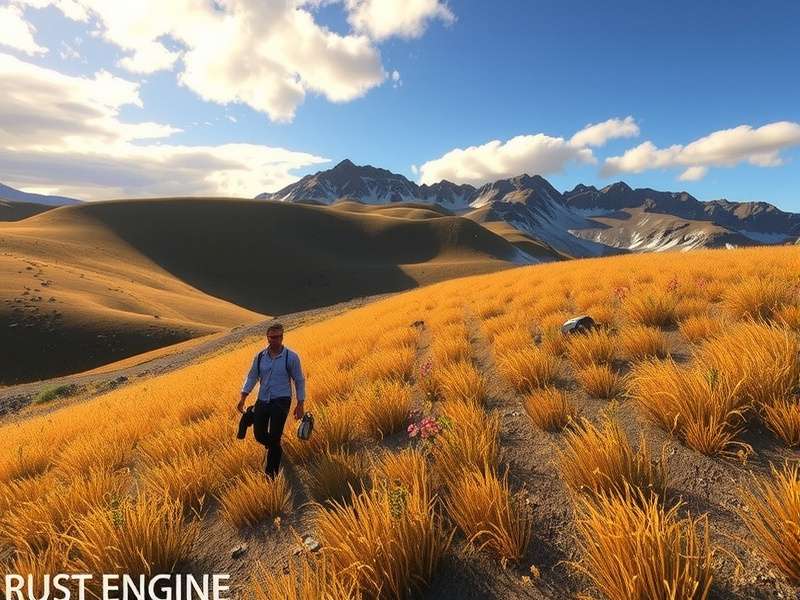 Technical schematic visualization of Rust's game engine core systems