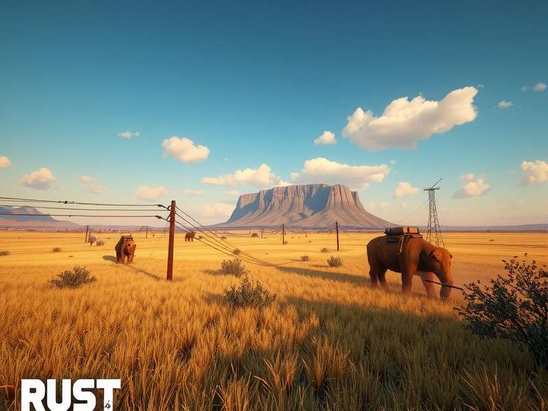 Rust Game Server Control Panel showing admin commands and player list