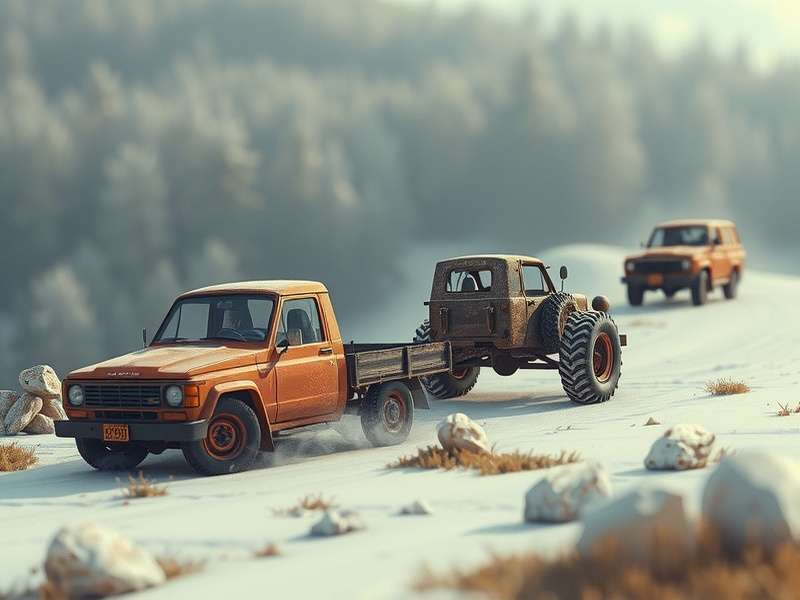 Rustmobile gameplay screenshot showing a player building a base in a forest