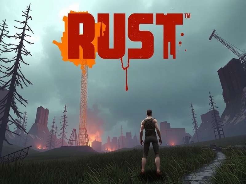 Rust Game survival gameplay showing base building and PvP combat