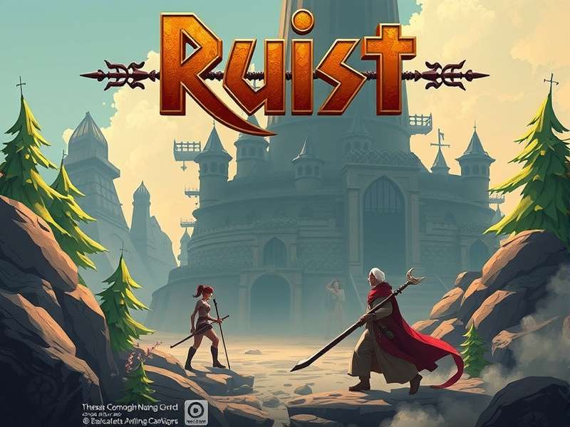 A skilled Ruist player surveying their base and the harsh Rust landscape