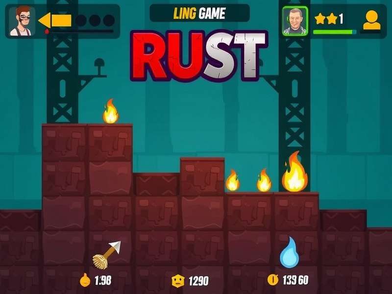 Mobile gamer playing Rust on an Android smartphone