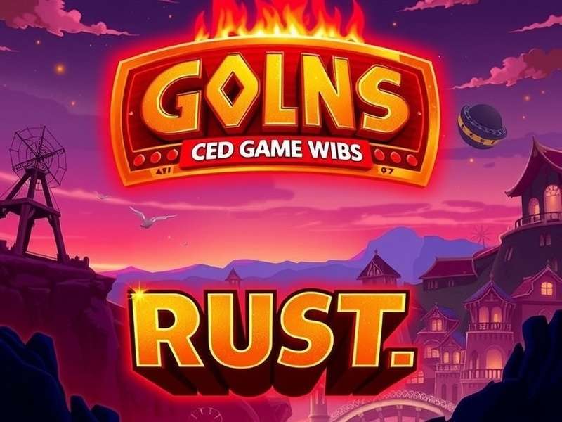 Rust game survival scene with player building base