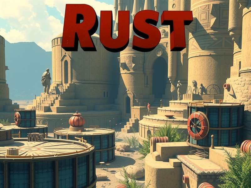 Diagram of a Rust base design showing honeycomb layers and an airlock