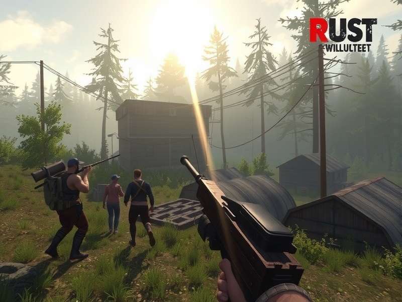 Complex Rust base design with multiple layers and turrets