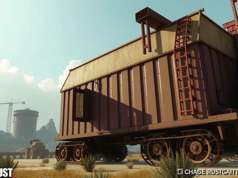 Rust Game Trailer Key Scene: A player faces a bear in the forest