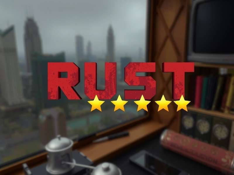 Rust gameplay screenshot showing base building and combat