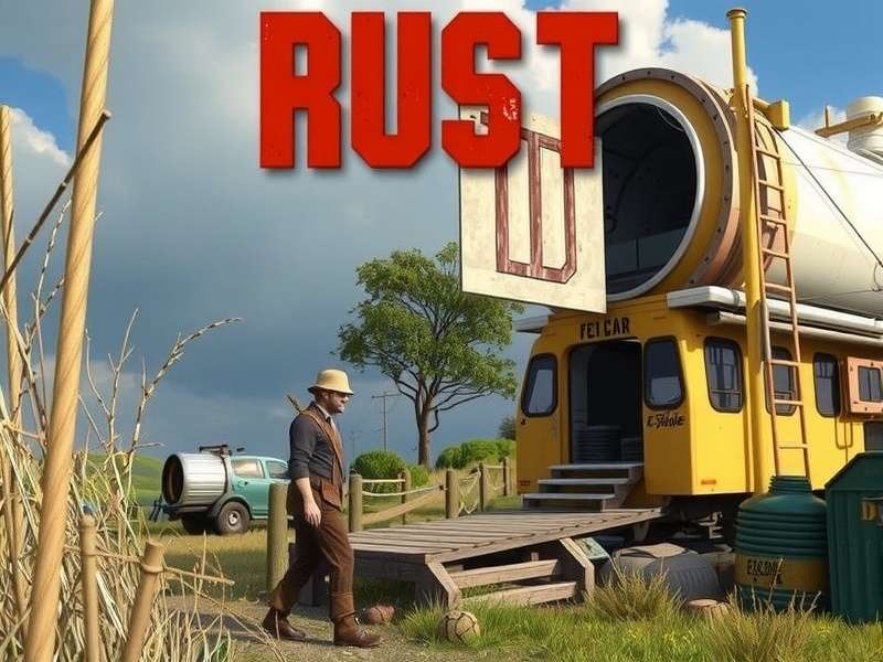 Cross-section of a sophisticated Rust bunker base for solo players