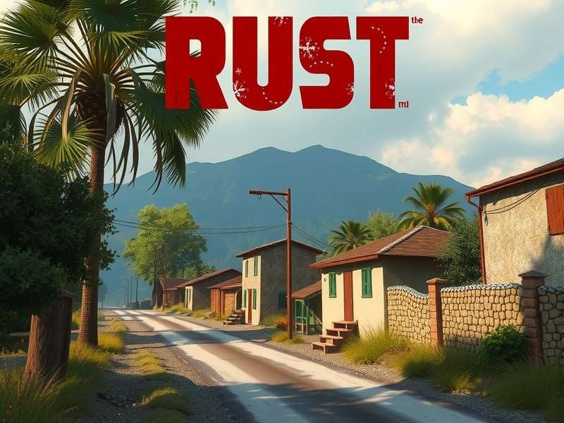 Rust Game 2025 Screenshot showing detailed graphics and environment