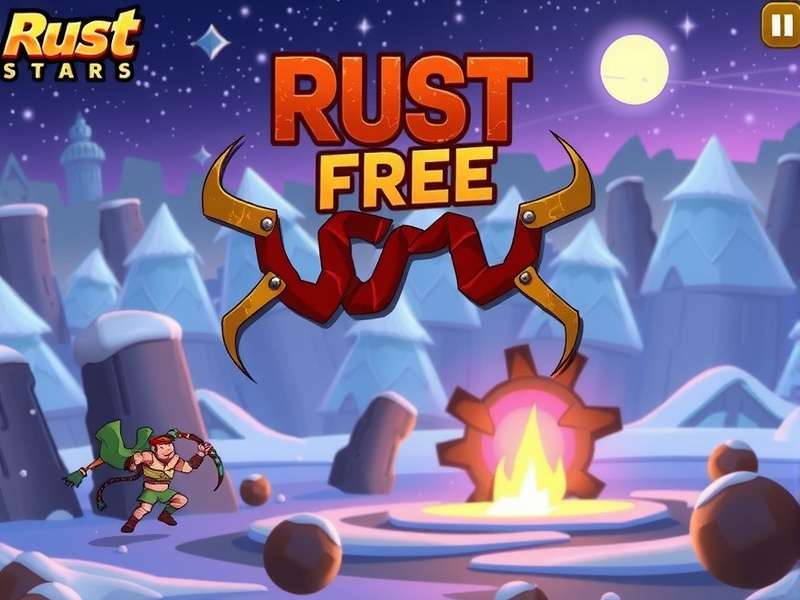 Rust Free gameplay showing a player building a base in a forest