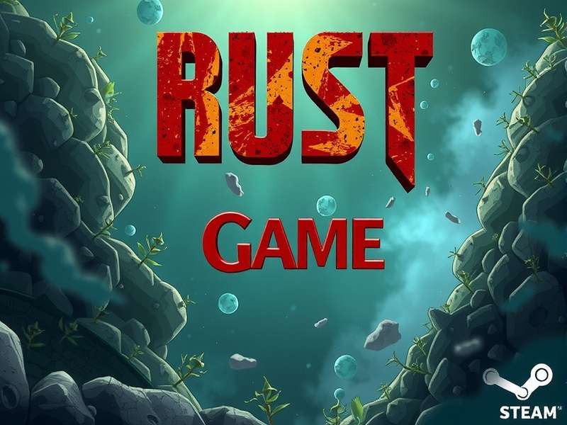 Rust gameplay on Steam Deck handheld console showing a player building a base
