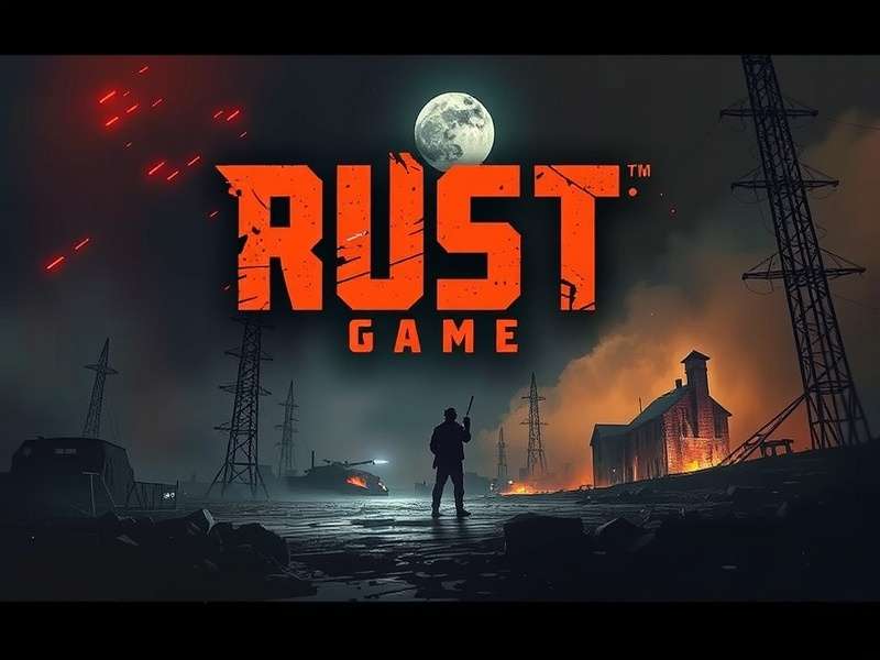 Rust Game landscape showing abandoned structures and wilderness