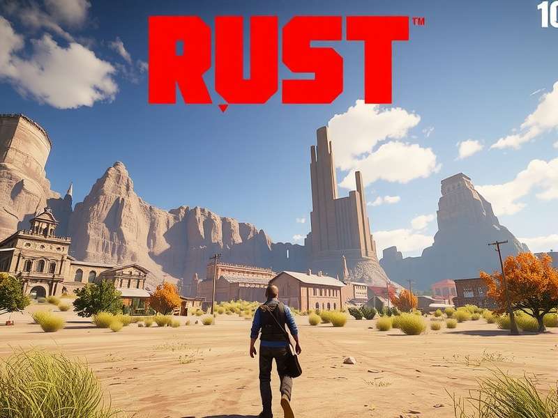 Rust game on PS5 console gameplay survival building raiding
