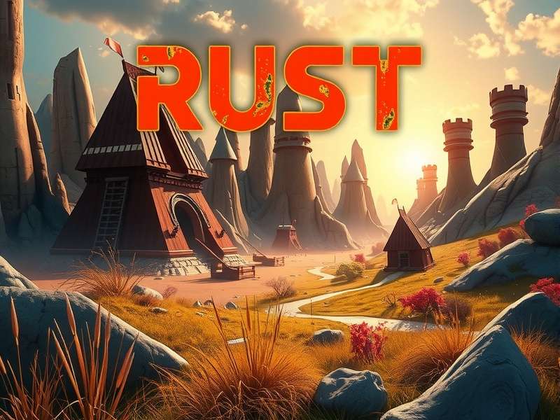 Rust Game Latest Version base building with reinforced glass and metal structures