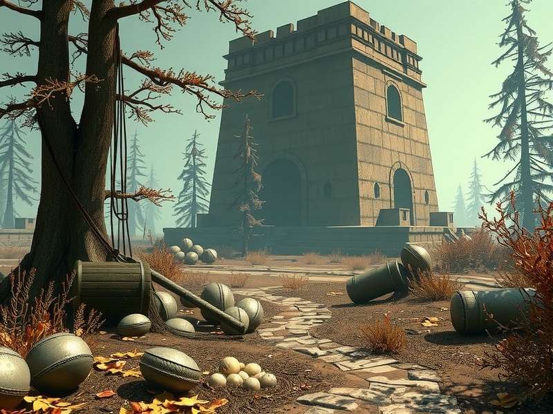 Rust game base building design with honeycomb and turrets