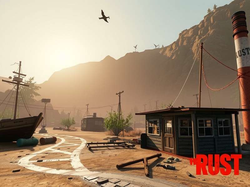 Rust Game Xbox immersive survival landscape with base building and wilderness