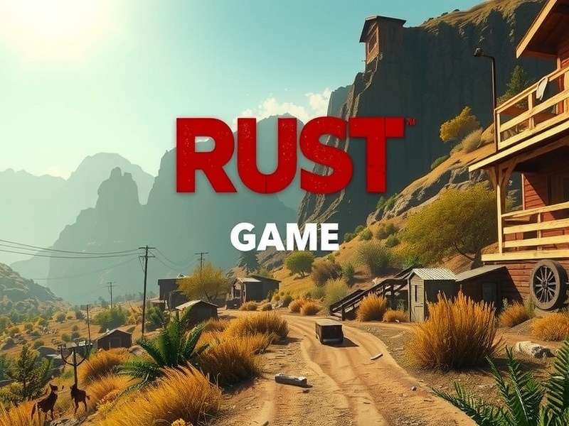 Rust Game Download Steam – Survival gameplay screenshot with base building and combat
