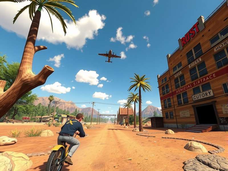 Rust Gameplay — intense survival action with base building and PvP combat in a post-apocalyptic wasteland
