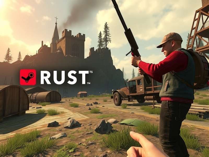 Rust Game Steam — Island survival, building, and raiding gameplay screenshot